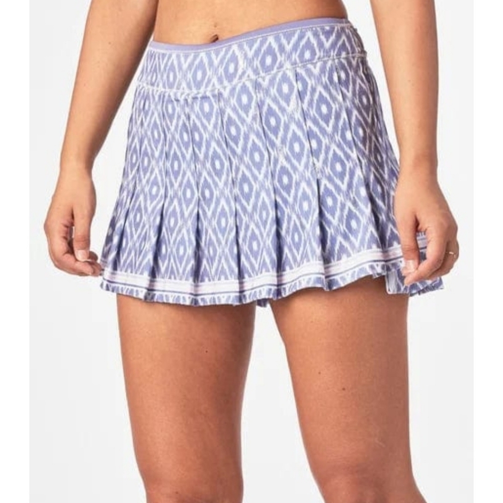 Lucky in Love Purple Patterned Mini Skirt